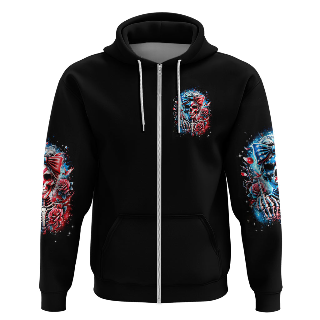 Lady Skull Hoodie Yes I'm A Bitch But Not Your DT01