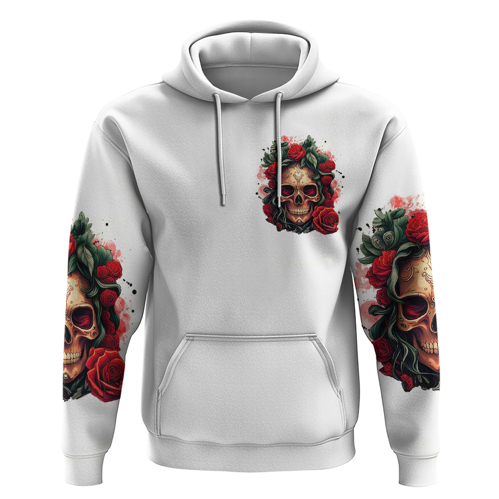Rose Skull Hoodie Some Girl Wear Pink Real Girl Wear Ink DT01