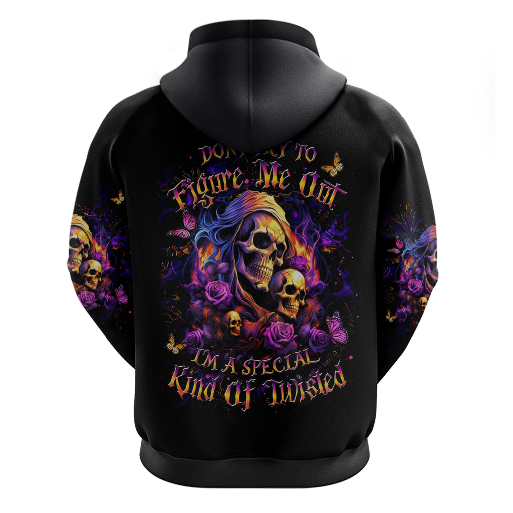 Irish Skull Hoodie Good Girl Drinve Wine, Badass Girl Chug Beer DT01