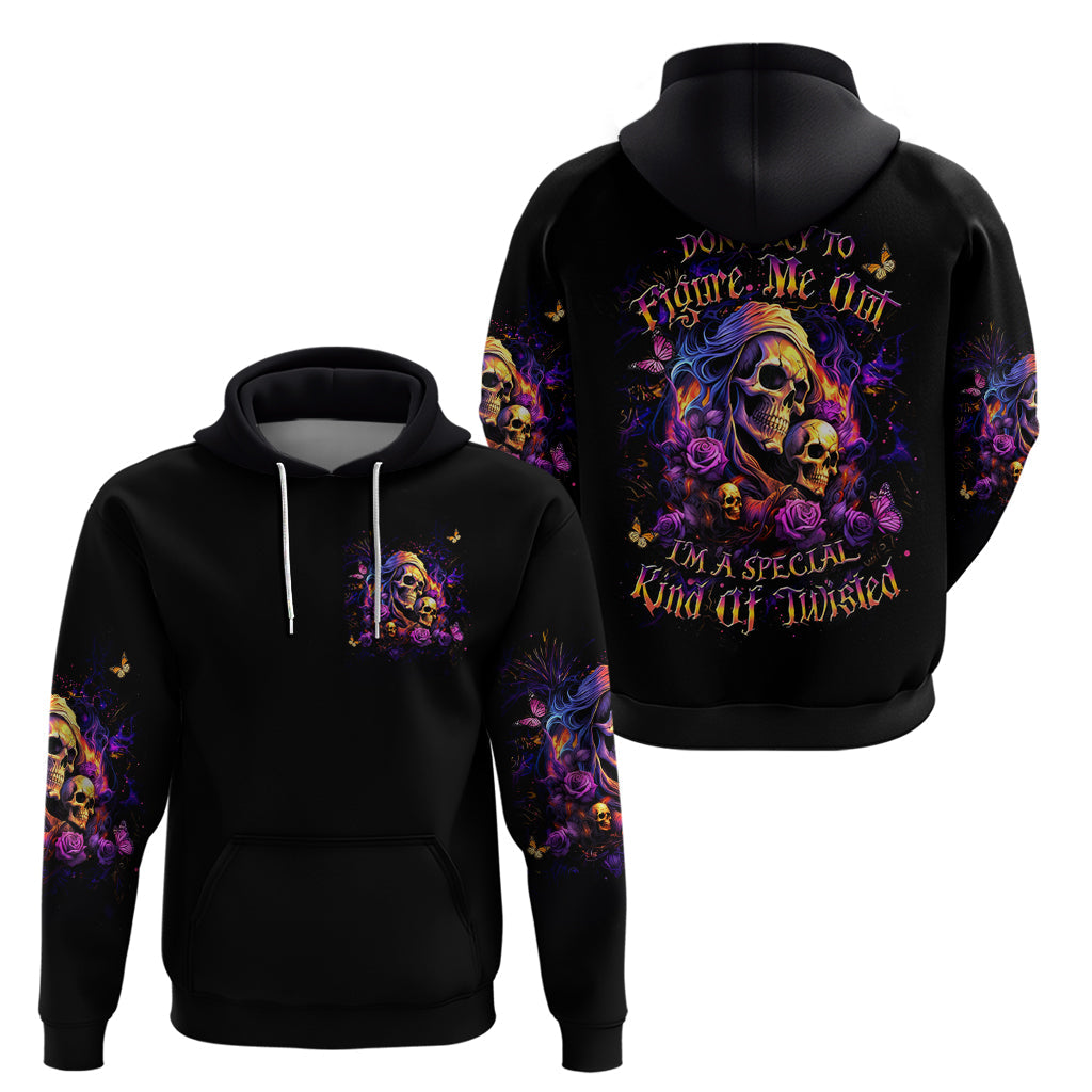Irish Skull Hoodie Good Girl Drinve Wine, Badass Girl Chug Beer DT01