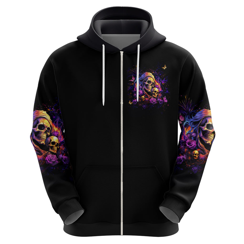 Irish Skull Hoodie Good Girl Drinve Wine, Badass Girl Chug Beer DT01