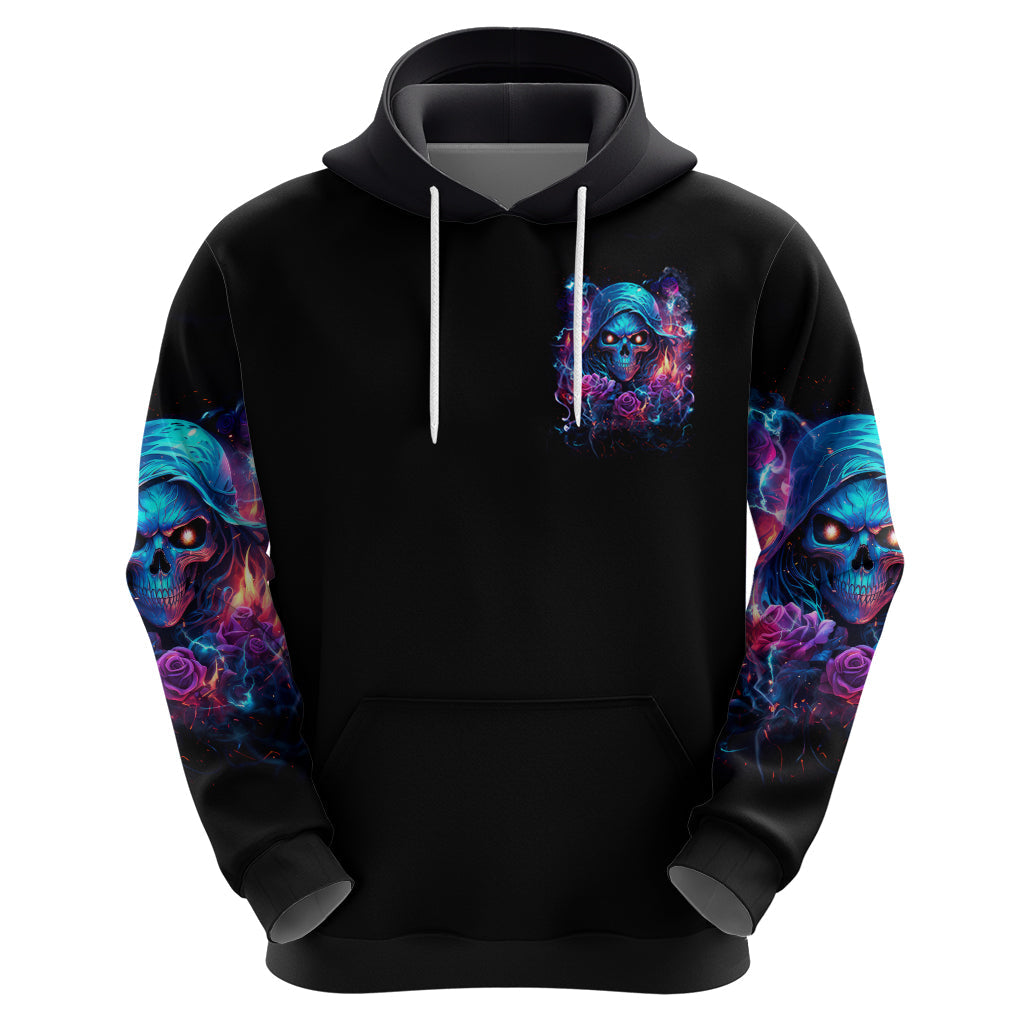 Flame Skull Hoodie While You Are Talking Behind My Back Freel Free To Bend Down And Kiss My Ass DT01