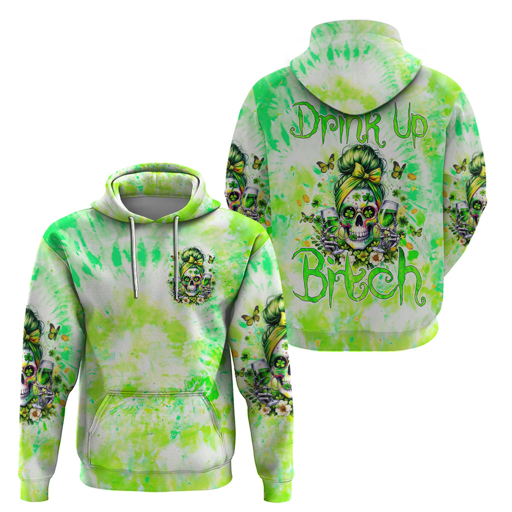 Irish Skull Hoodie Drink Up Bitch DT01