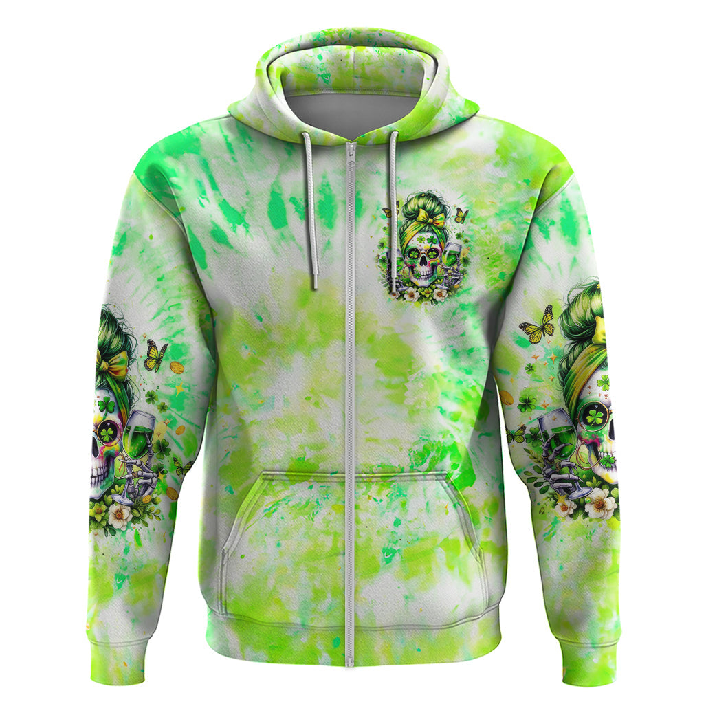 Irish Skull Hoodie Drink Up Bitch DT01