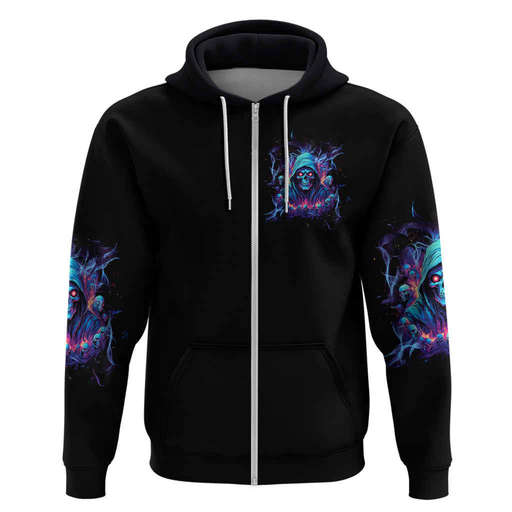 Reaper Skull Hoodie When I Was Born The Devil Said Oh Shit Competition DT01