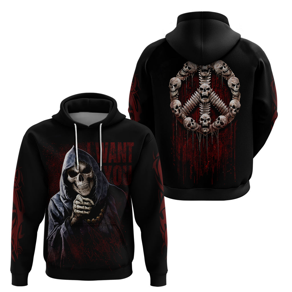 Reaper Hoodie Uncle Death Angel Peace Skull DT01