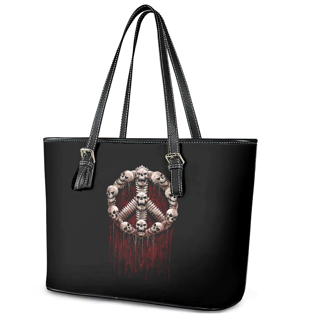 Reaper Leather Tote Bag Uncle Death Angel Peace Skull DT01