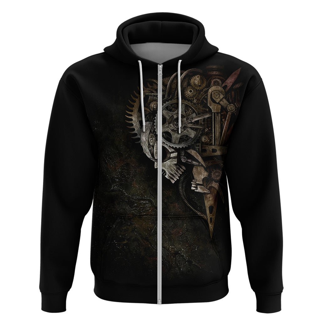 Unveiling the Mechanical Skull Hoodie Cybernetic Enigma DT01