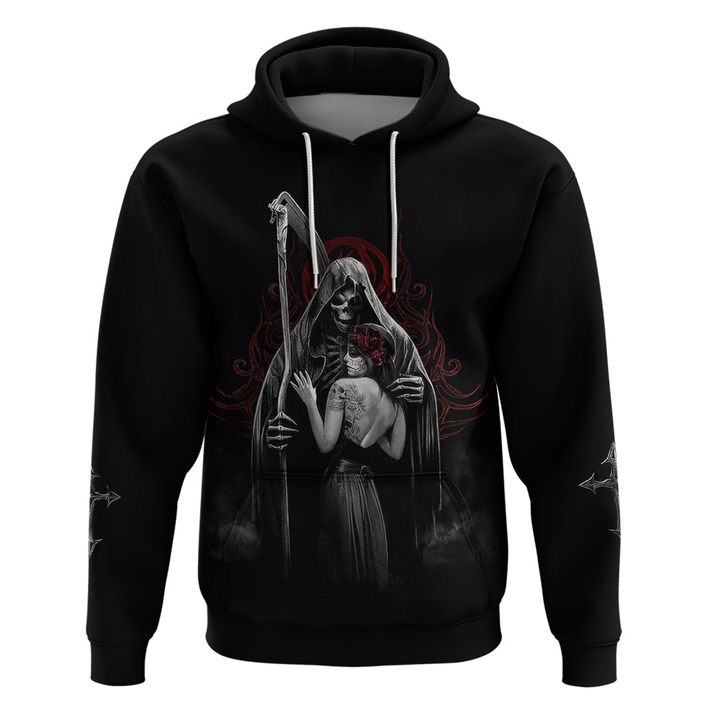Skull Hoodie Death Angel And Da de Muertos Girl DT01