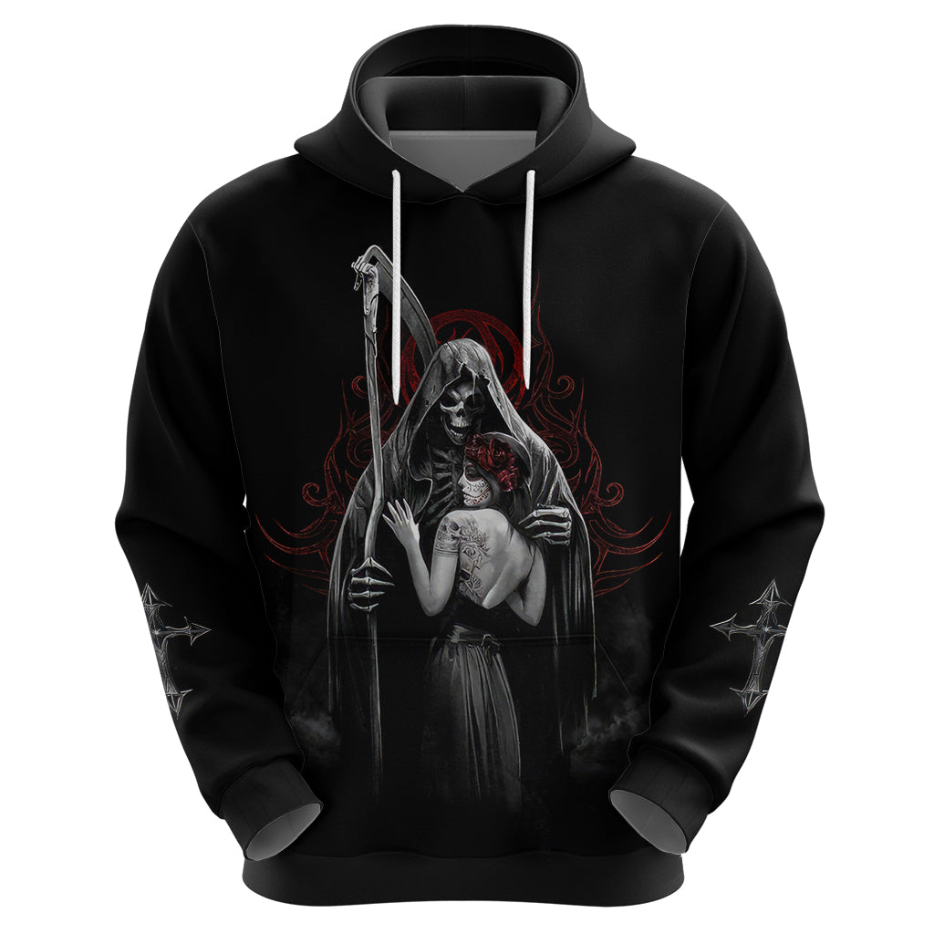 Skull Hoodie Death Angel And Da de Muertos Girl DT01
