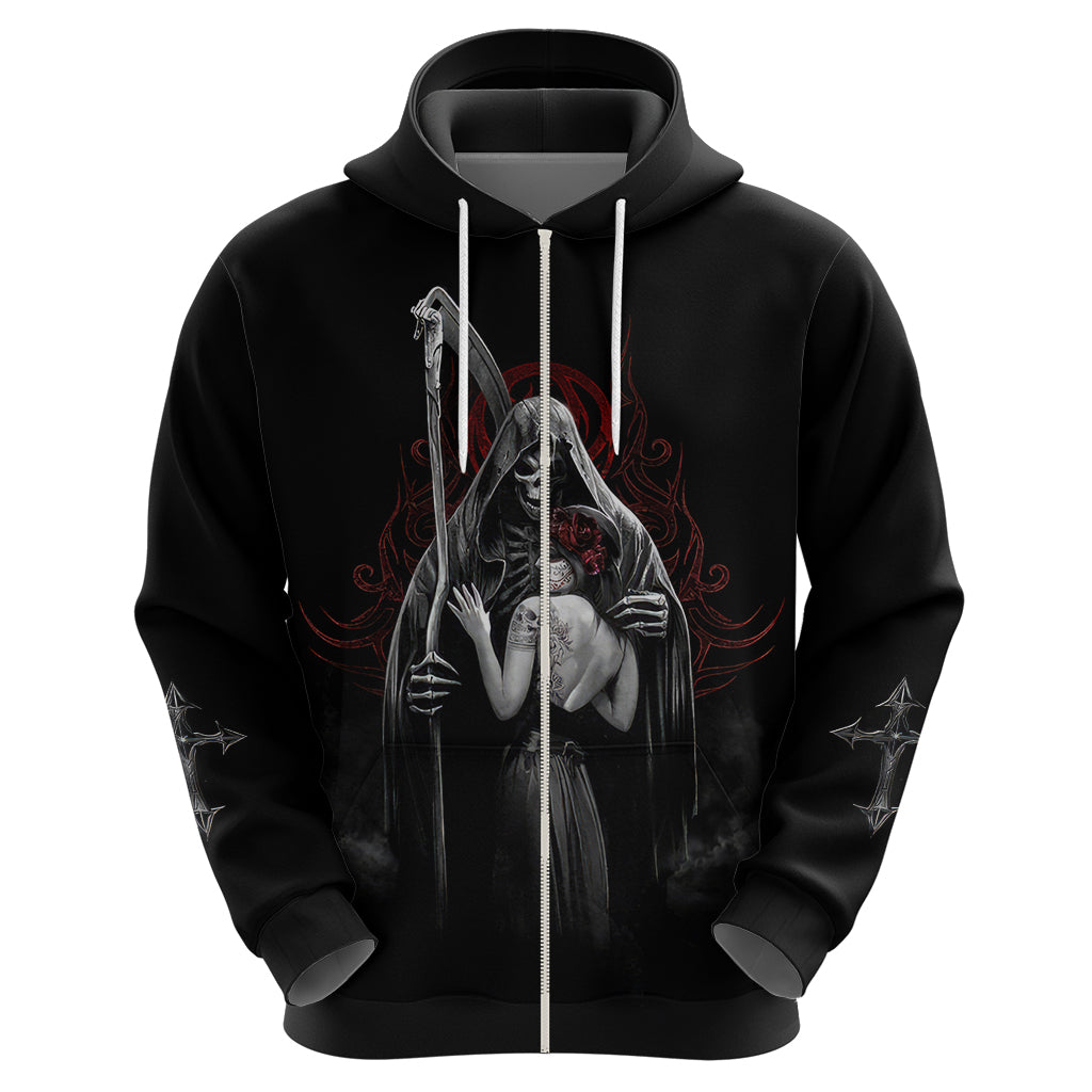 Skull Hoodie Death Angel And Da de Muertos Girl DT01