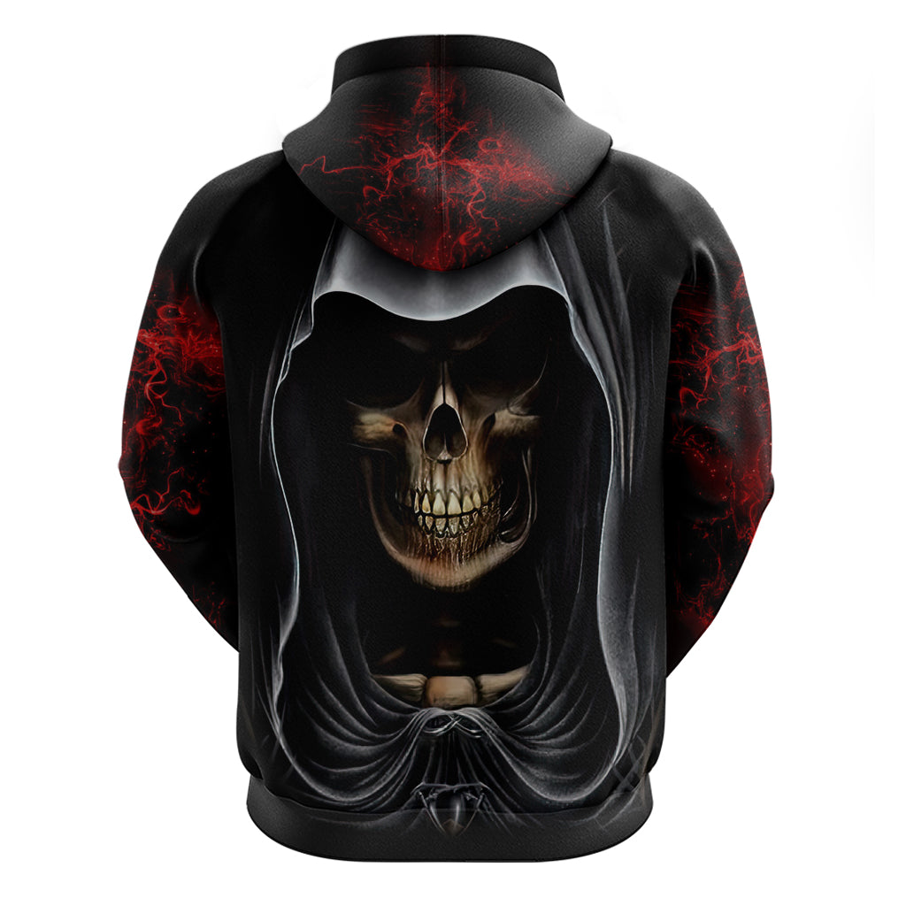 Skull Hoodie Double Skull And Death Angel DT01
