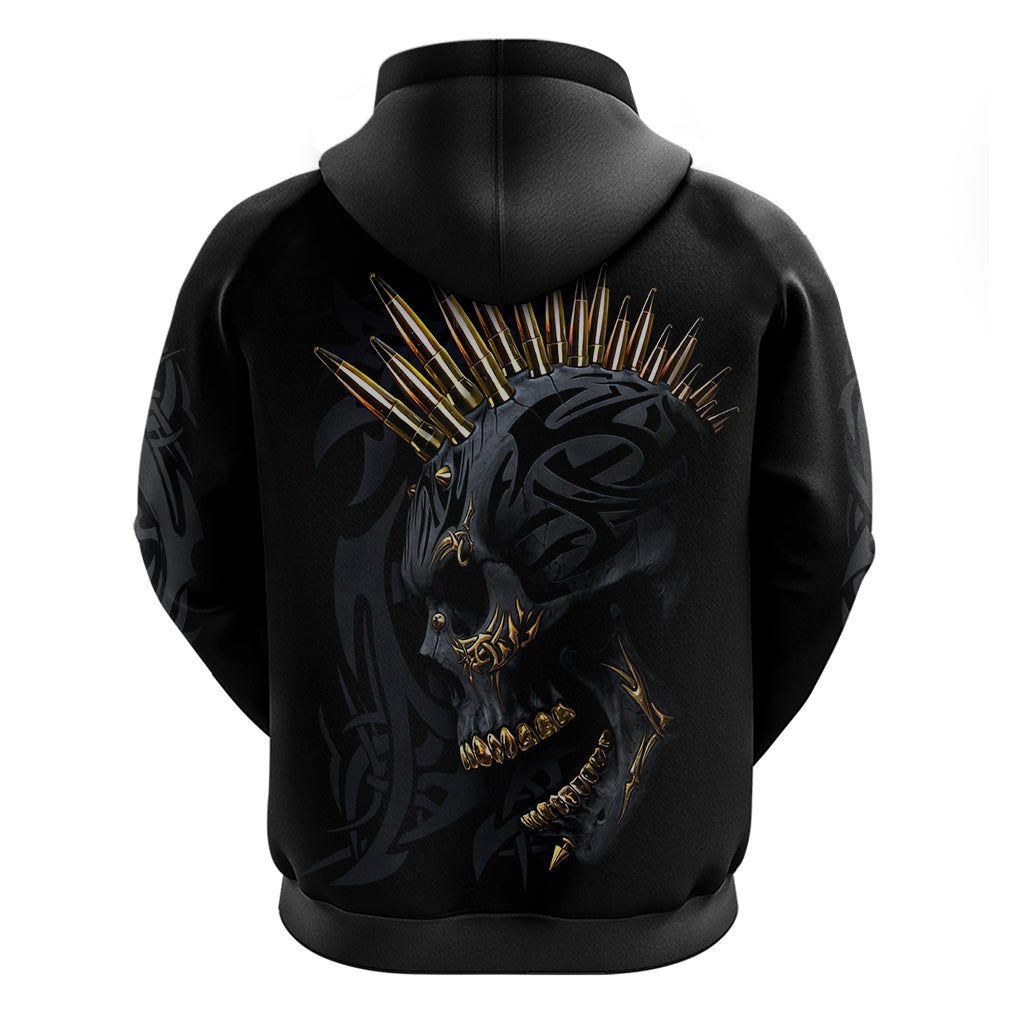 Skull Hoodie Golden Skull Gangster DT01