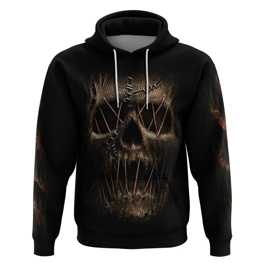 Skull Hoodie Mummy Face Inside DT01