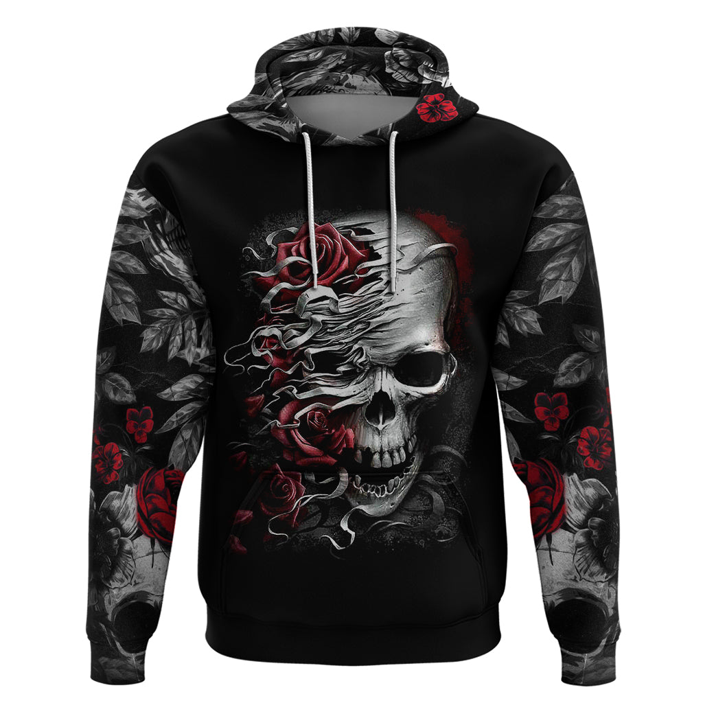 Skull Hoodie Three Skull No See Evil Rose DT01