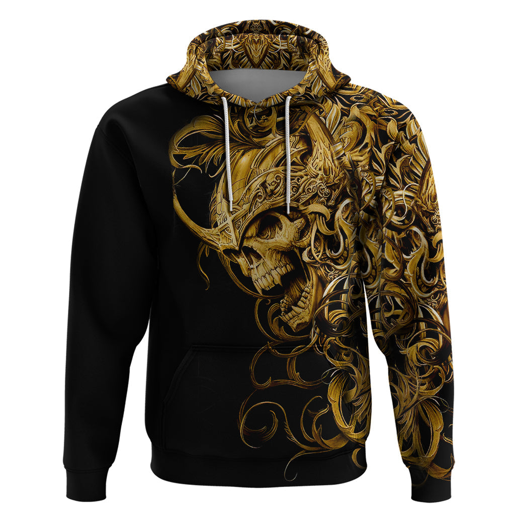 Skull Hoodie Golden Warrior Royal DT01