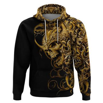 Skull Hoodie Golden Warrior Royal DT01