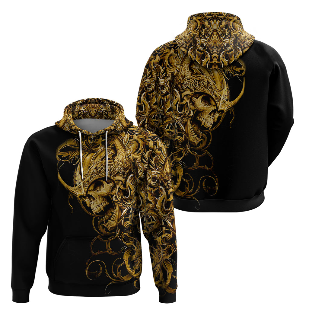 Skull Hoodie Golden Warrior Royal DT01