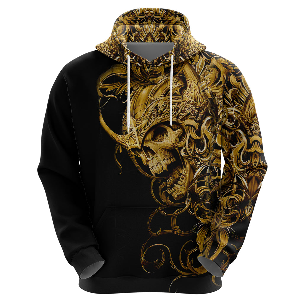 Skull Hoodie Golden Warrior Royal DT01