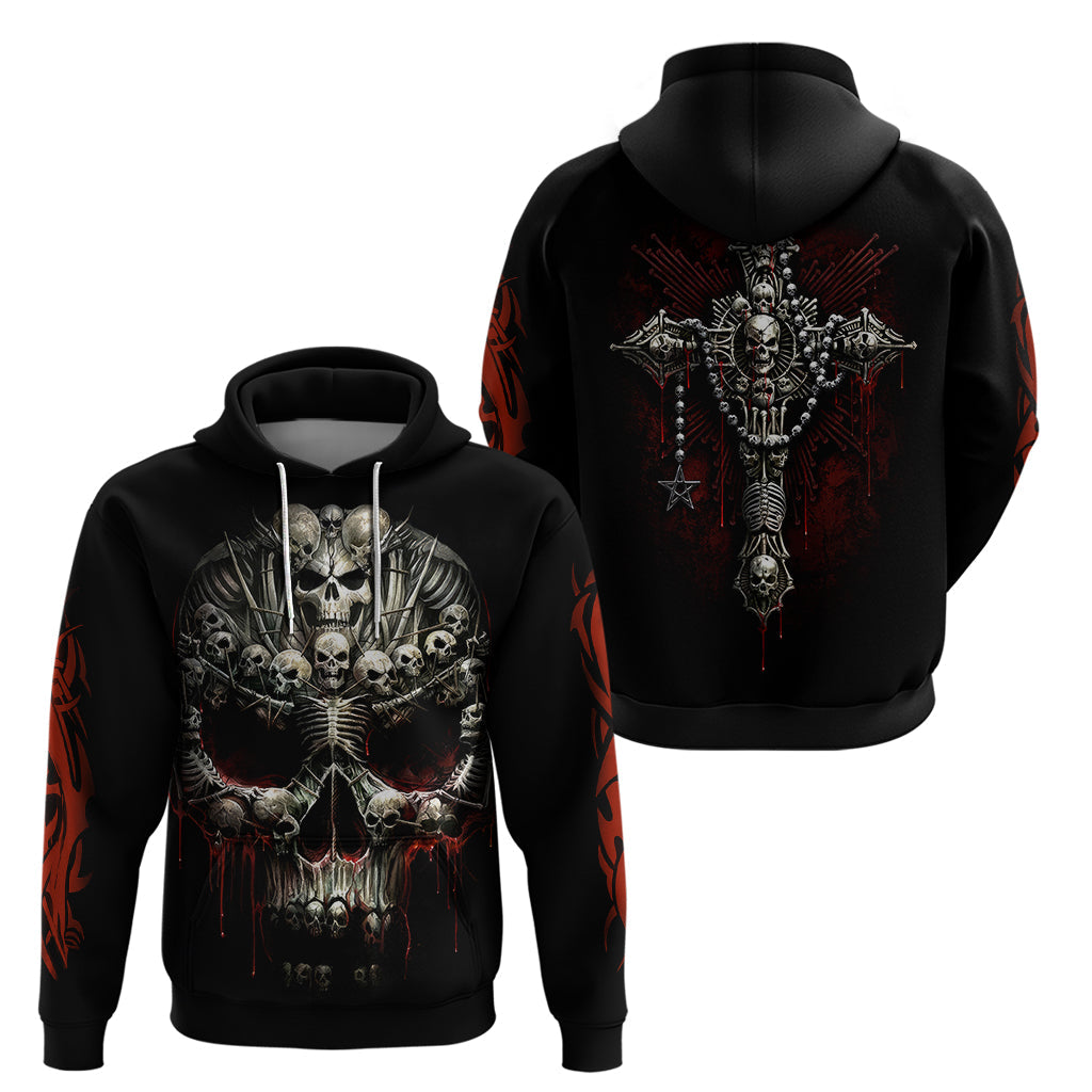 Skull Hoodie Head Skeleton Cross Skull DT01