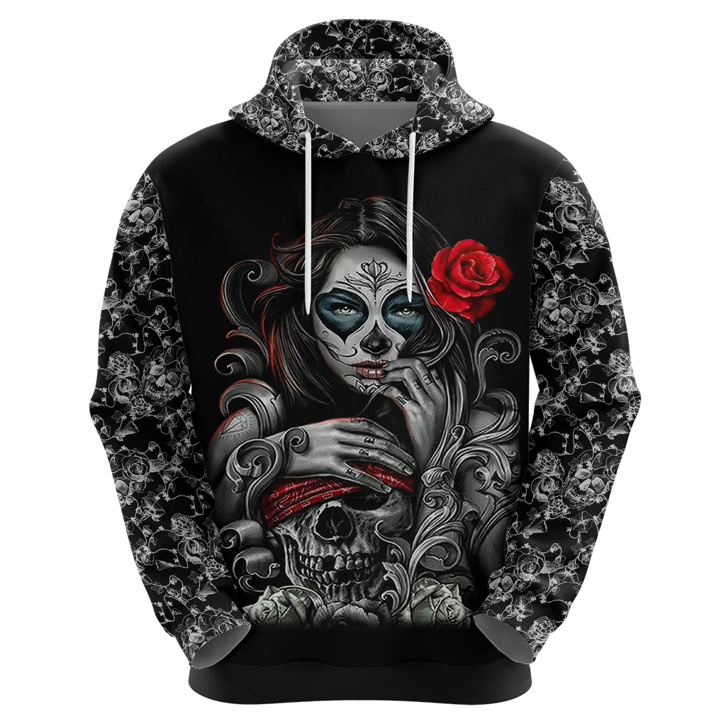 Skull Hoodie Skull Girl Spoiled Wife DT01