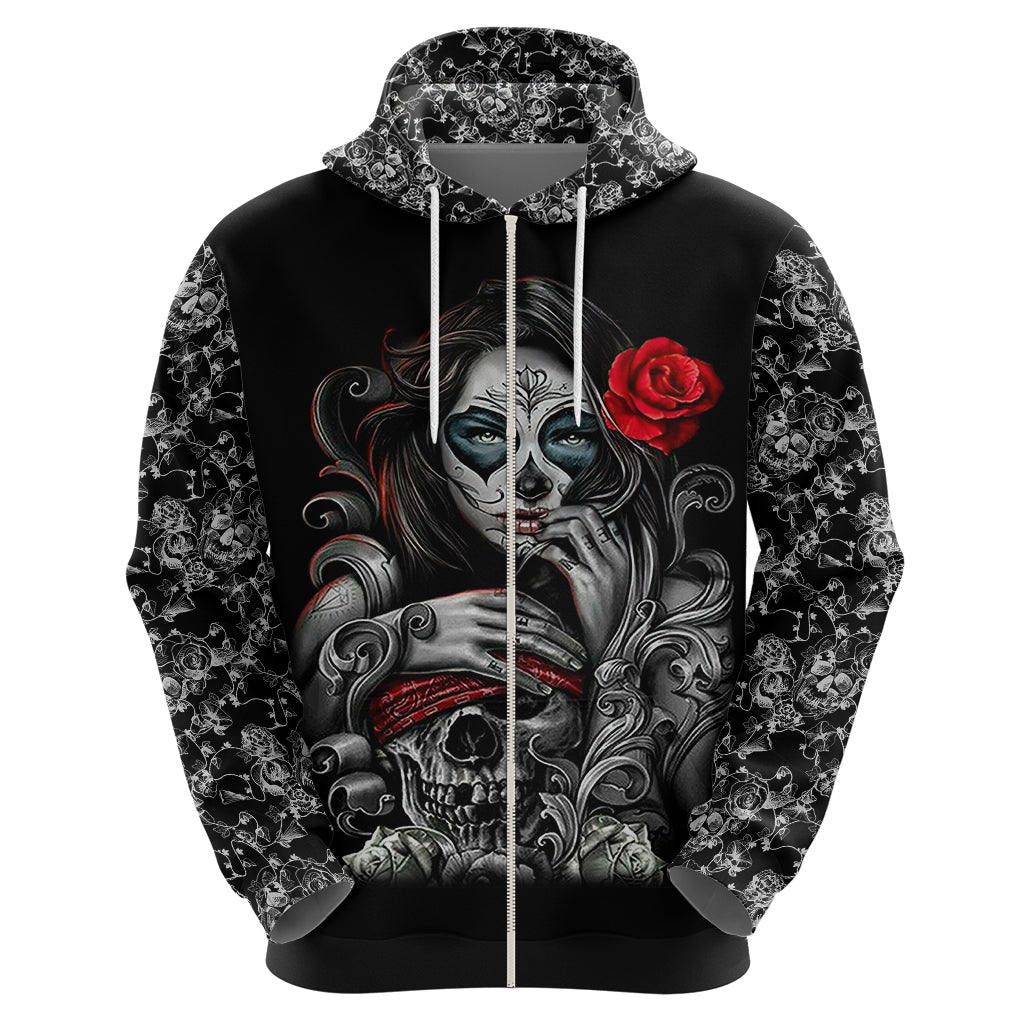 Skull Hoodie Skull Girl Spoiled Wife DT01