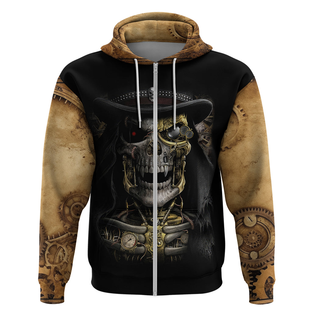 Skull Hoodie Golden Skull Steampunk DT01