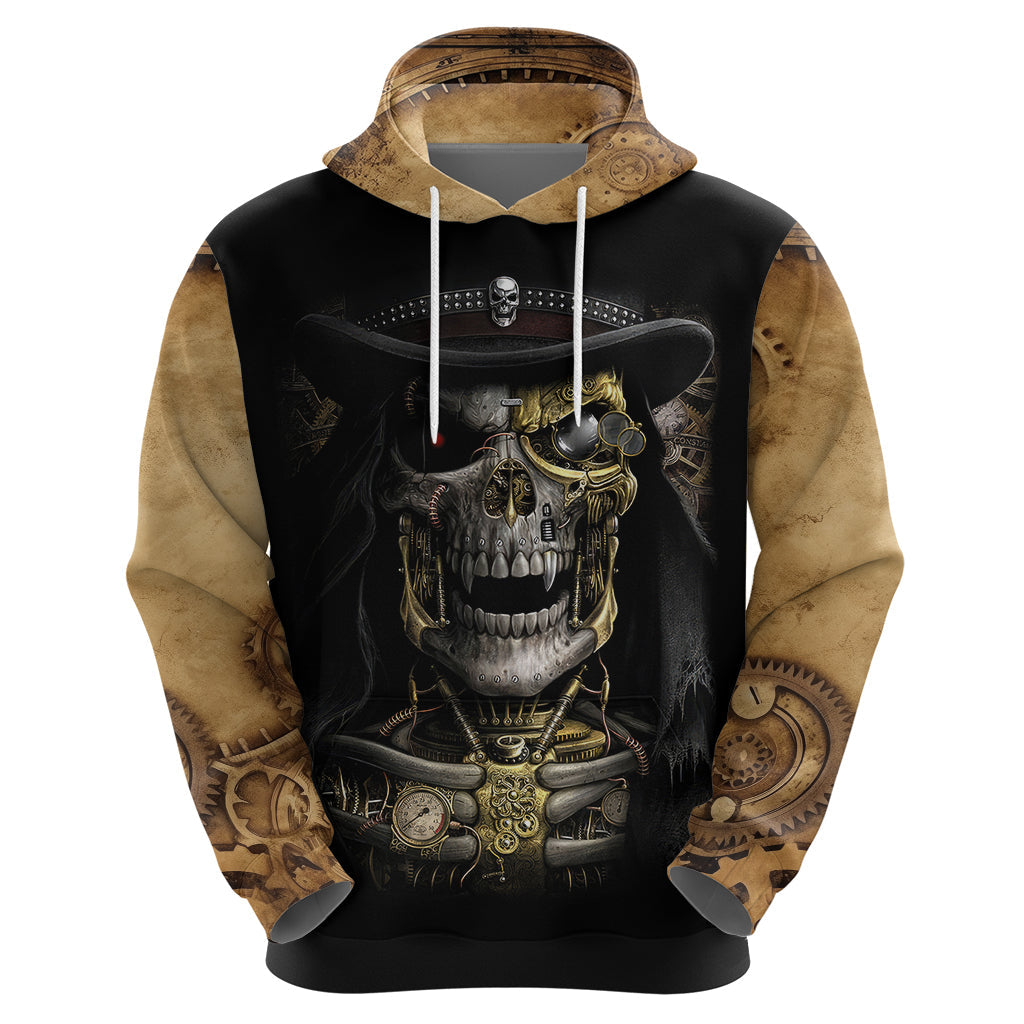 Skull Hoodie Golden Skull Steampunk DT01