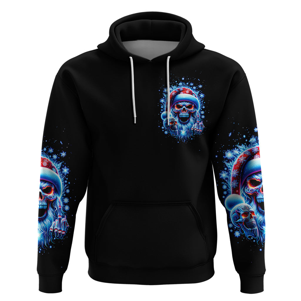 Skull Santa Claus Hoodie One Day Say Fuck Itt All And Let My Demons Out DT01