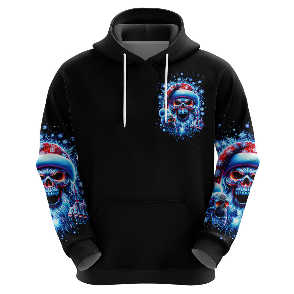 Skull Santa Claus Hoodie One Day Say Fuck Itt All And Let My Demons Out DT01