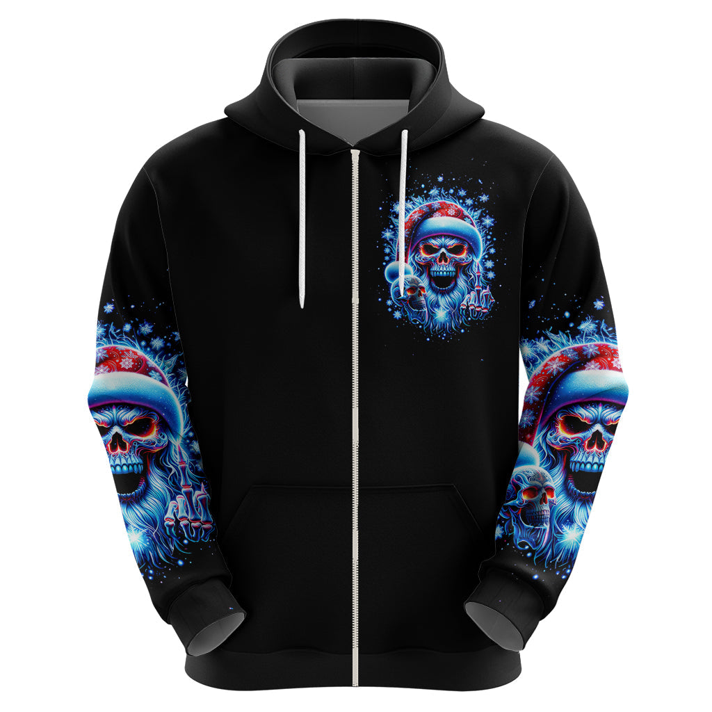 Skull Santa Claus Hoodie One Day Say Fuck Itt All And Let My Demons Out DT01