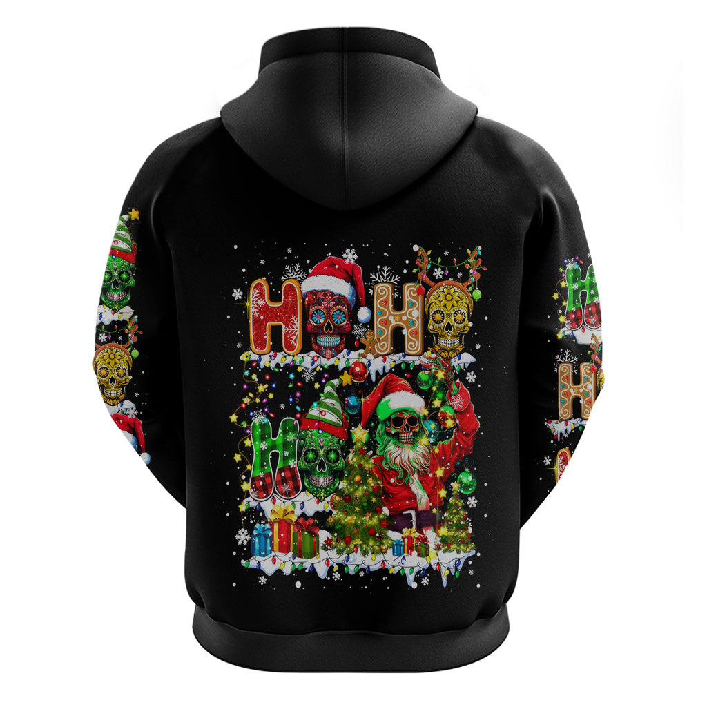 Skeleton Santa Claus Hoodie Sugar Santa Claus Ho Ho Ho DT01