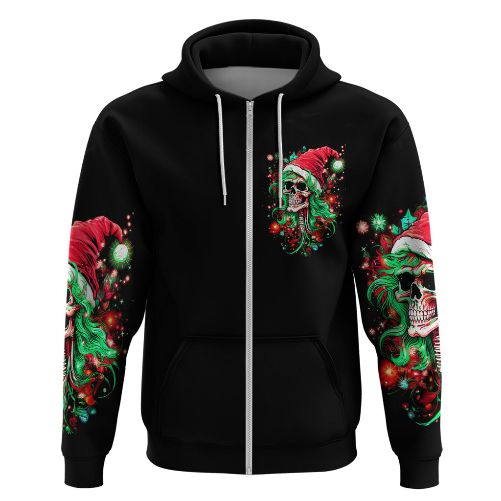 Skull Santa Girl Hoodie Is This Jolly Enough DT01