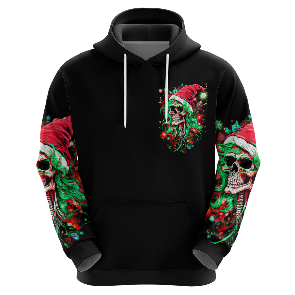 Skull Santa Girl Hoodie Is This Jolly Enough DT01