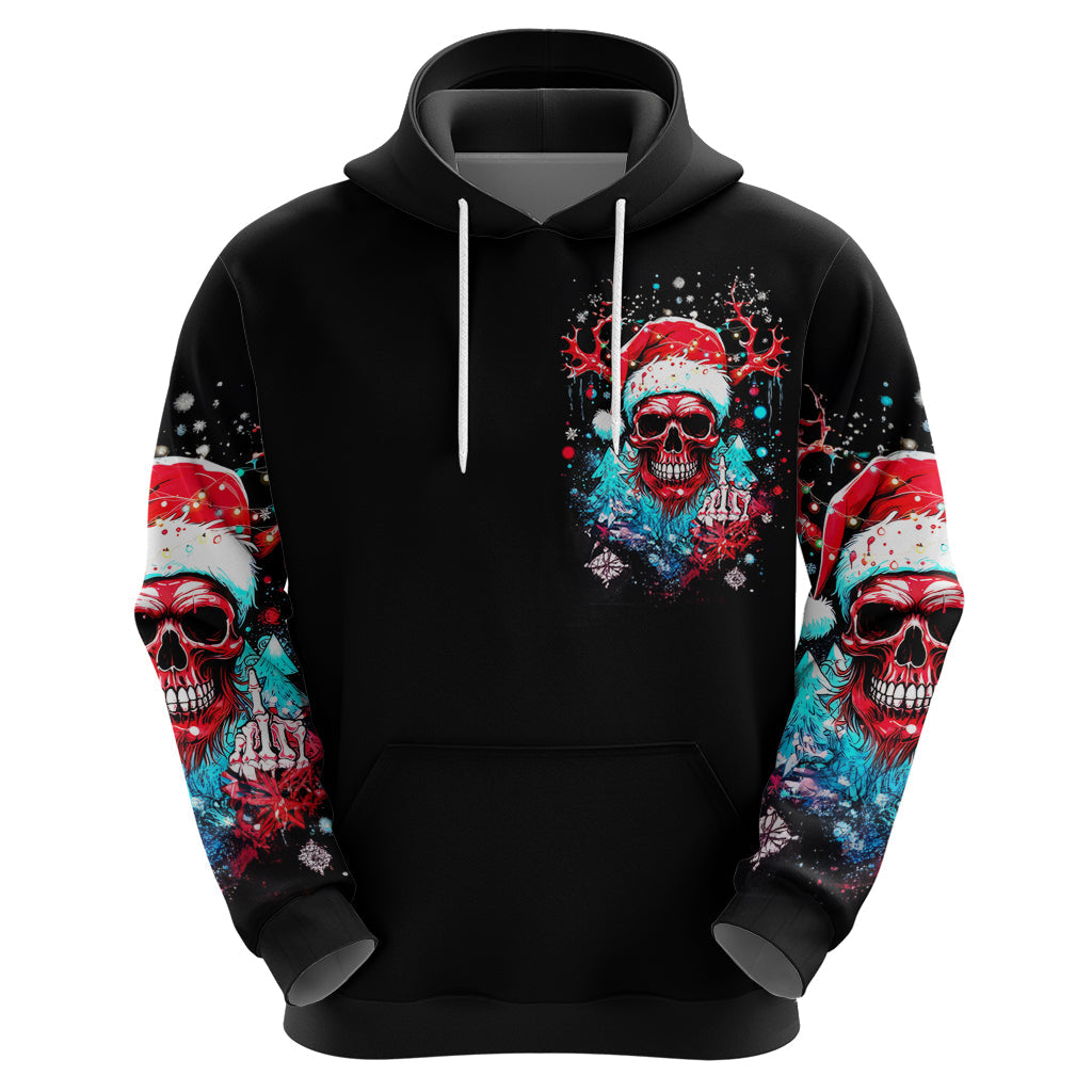 Skull Santa Claus Hoodie It's Beginning To Look A Lot Like Fuck This DT01