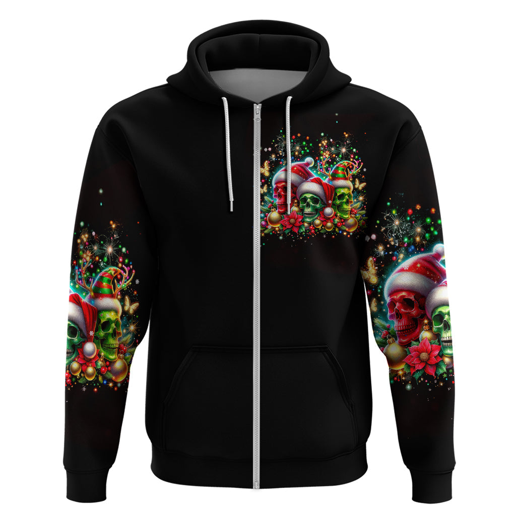 Skull Santa Claus Hoodie It's The Most Time Of The Year DT01