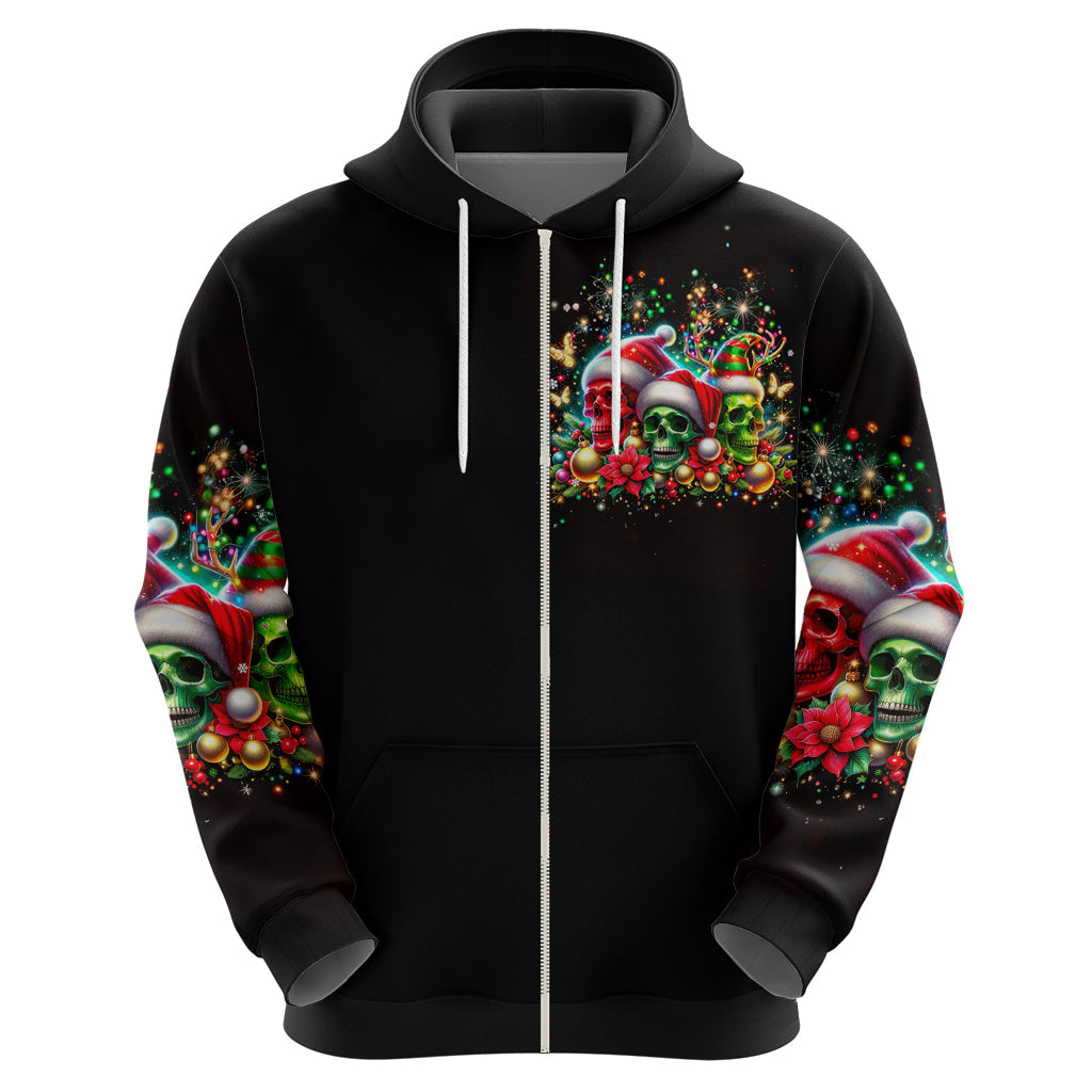 Skull Santa Claus Hoodie It's The Most Time Of The Year DT01