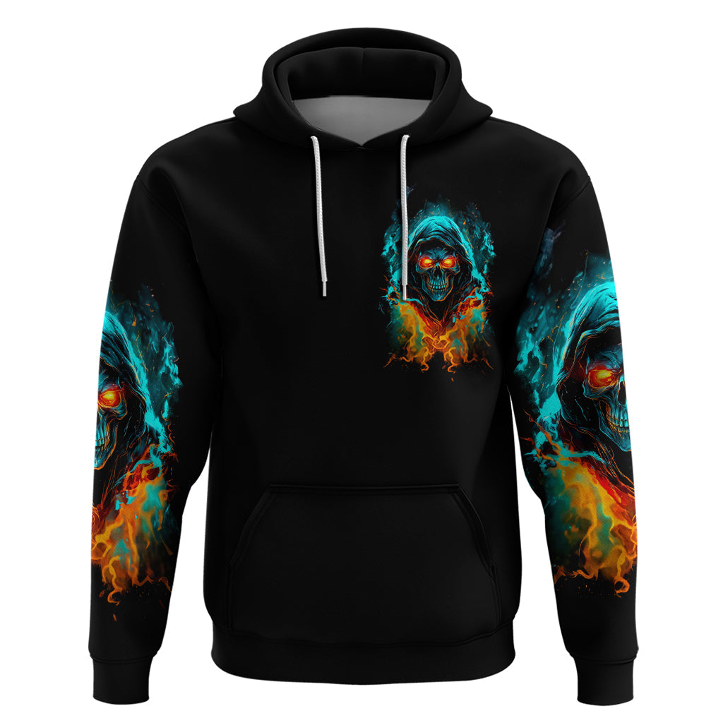 Flame Skull Hoodie Never Mistake My Kindness For Weakness The Beast In Me Is Sleeping Noe Dead DT01