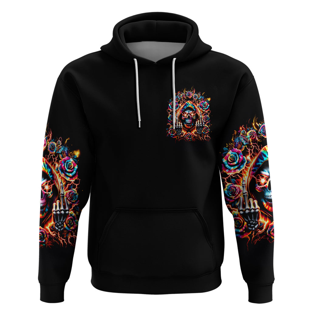 Flower Skull Hoodie One Day Say Fuck Itt All And Let My Demons Out DT01