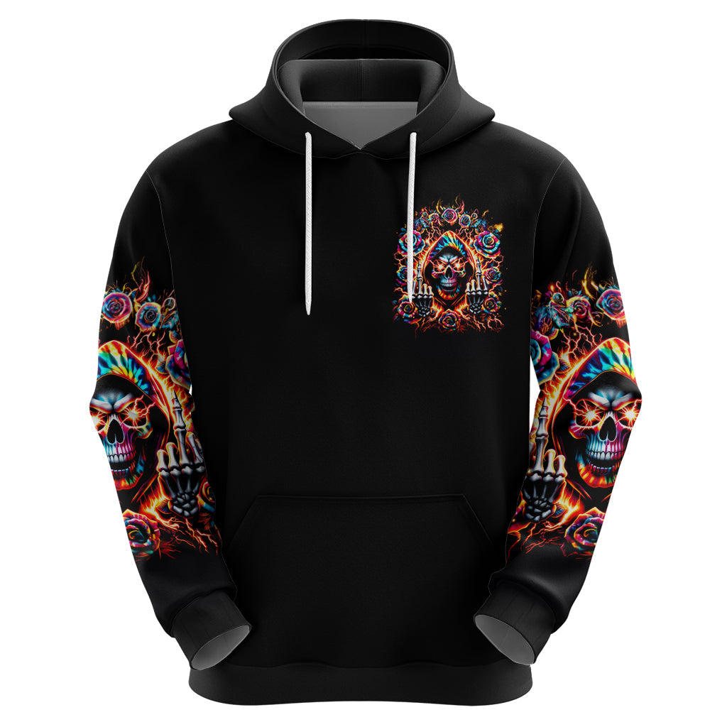 Flower Skull Hoodie One Day Say Fuck Itt All And Let My Demons Out DT01