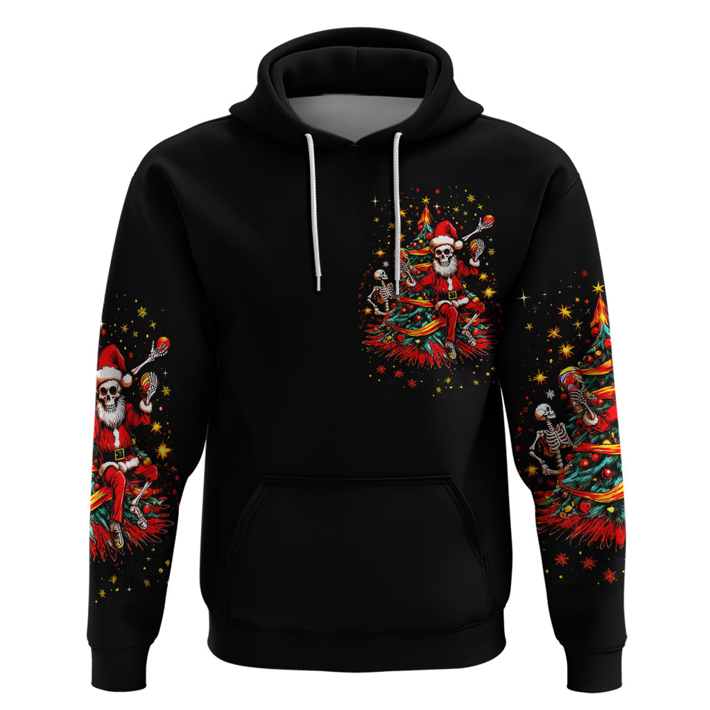 Skeleton Santa Claus Hoodie Rockin' Around The Christmas Tree DT01