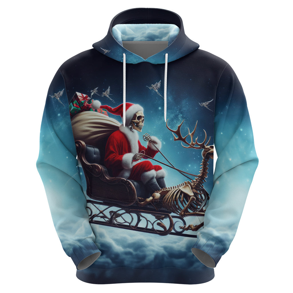 Skeleton Santa Claus Hoodie Santa Claus Is Coming To Town DT01
