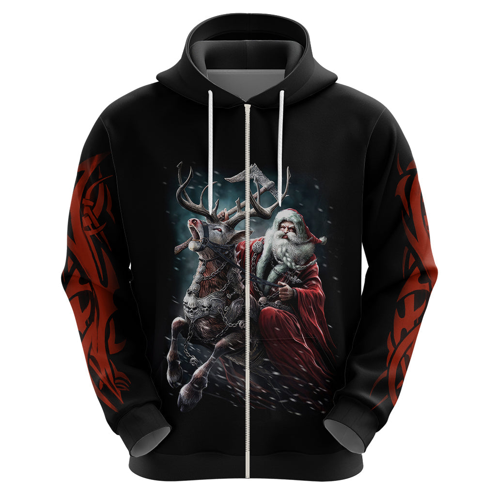 Viking Santa Claus Hoodie Vahalla Santa Clau Coming DT01