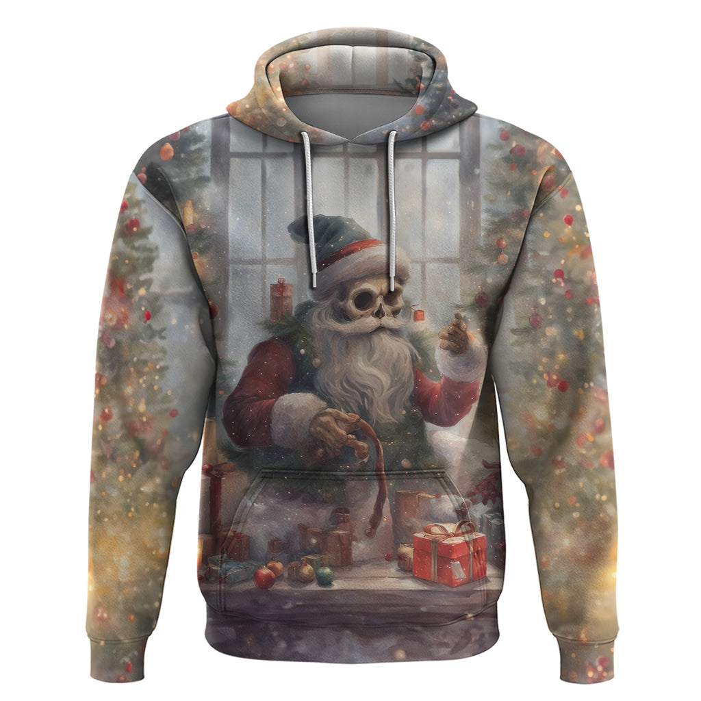 Skeleton Santa Claus Hoodie Repair For Christmas Santa Claus DT01