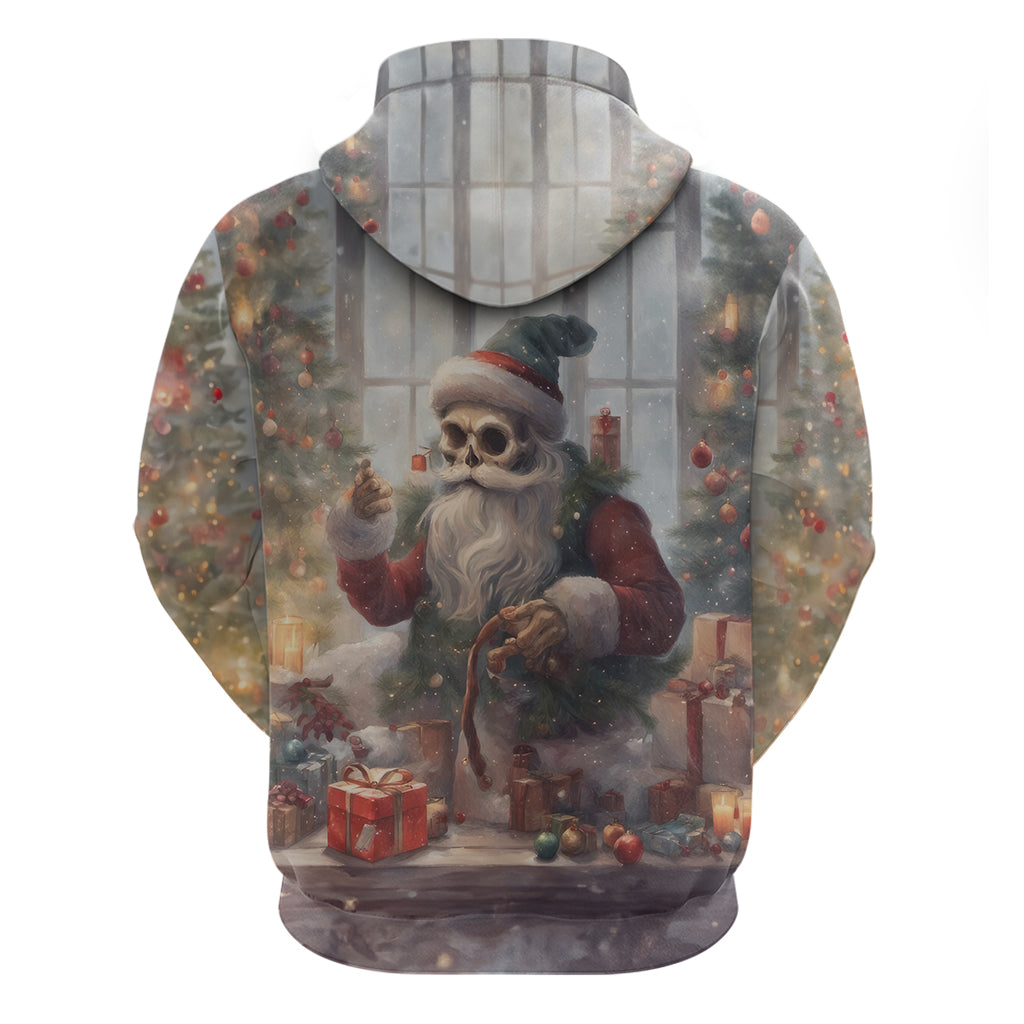 Skeleton Santa Claus Hoodie Repair For Christmas Santa Claus DT01