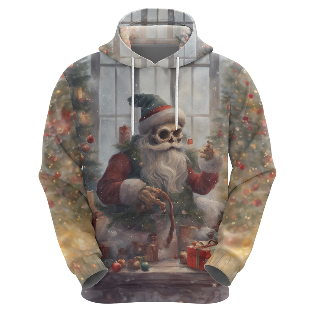 Skeleton Santa Claus Hoodie Repair For Christmas Santa Claus DT01