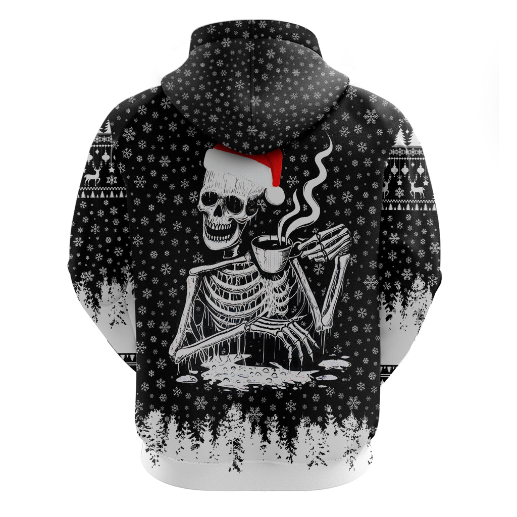 Skeleton Santa Claus Hoodie Scary Skeleton Santa Claus Coming DT01