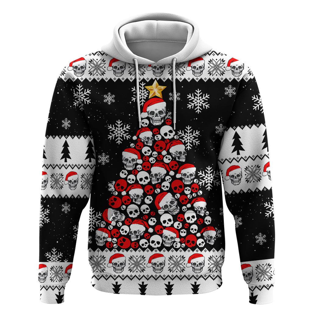 Skull Santa Hoodie Tree Skull Santa Ugly Christmas DT01