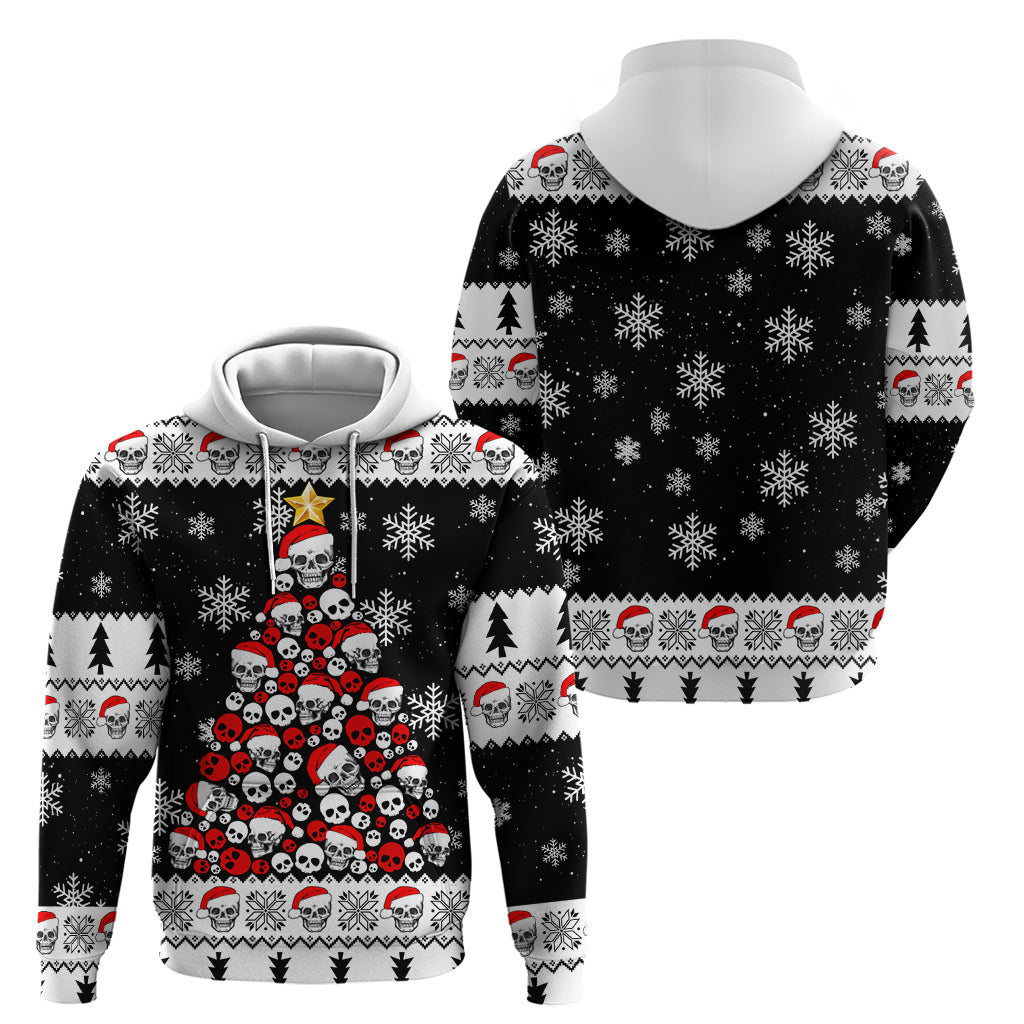 Skull Santa Hoodie Tree Skull Santa Ugly Christmas DT01