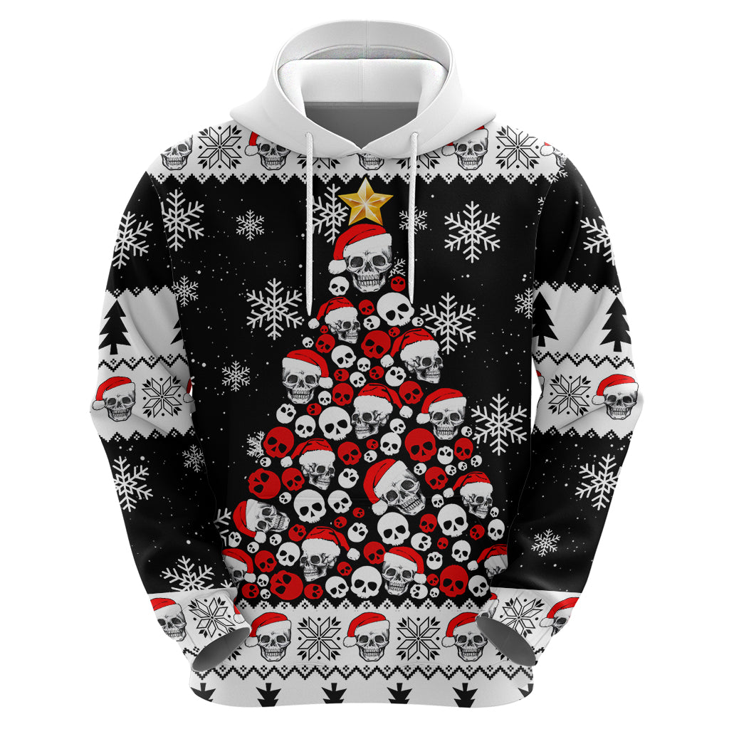 Skull Santa Hoodie Tree Skull Santa Ugly Christmas DT01